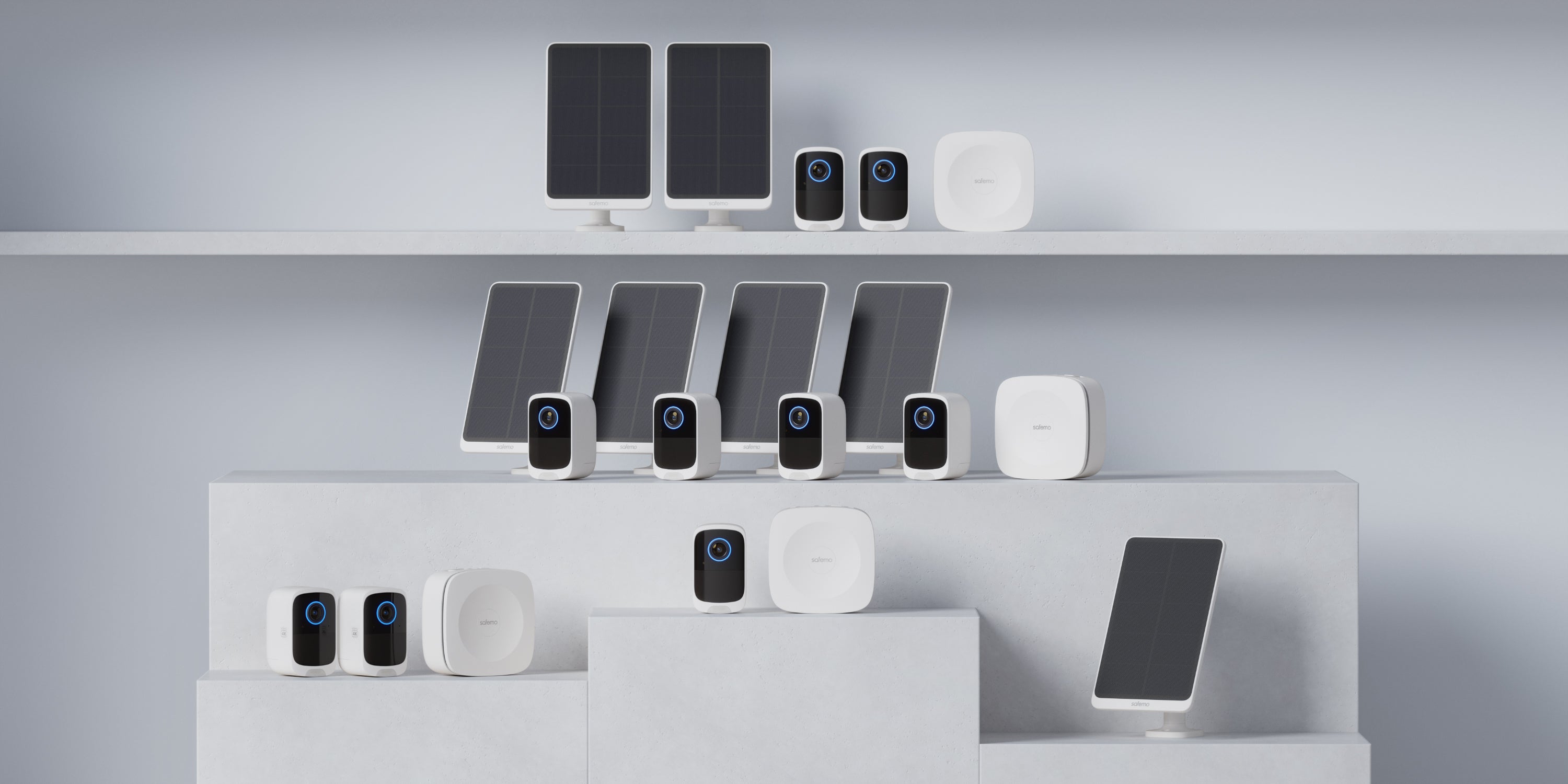 Produktfoto von mehreren Sicherheitstechnik Komponenten