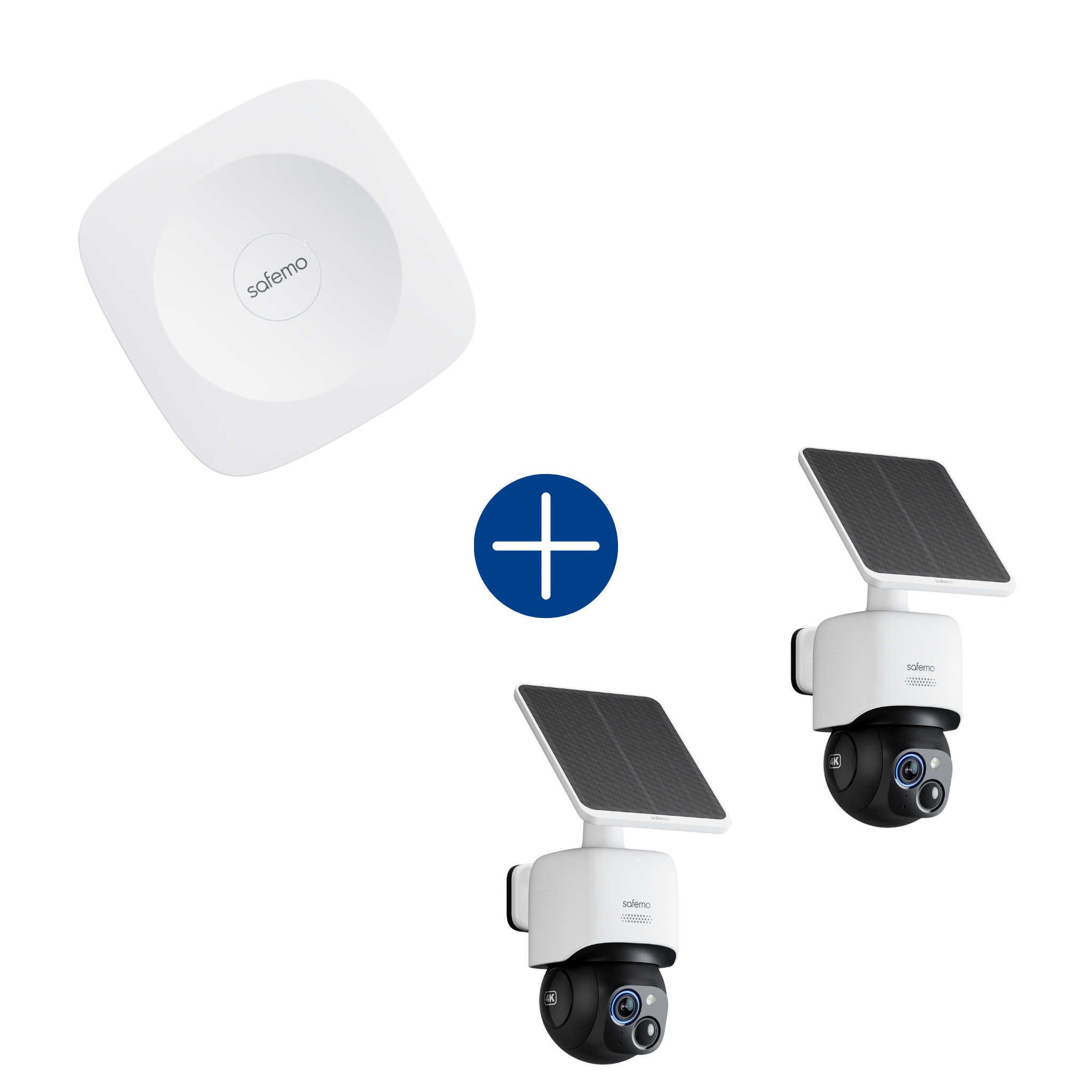 Smart Hub + PT-Dome 4K Sicherheitskameras (1-4 Kameras)